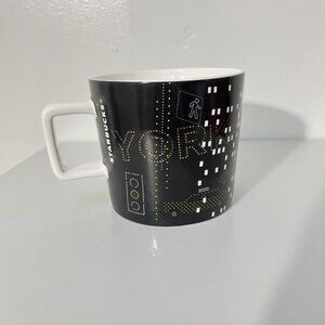Starbucks Times Square NYC Mug Black & White 14 Fl Oz Ceramic Limited Edition Co